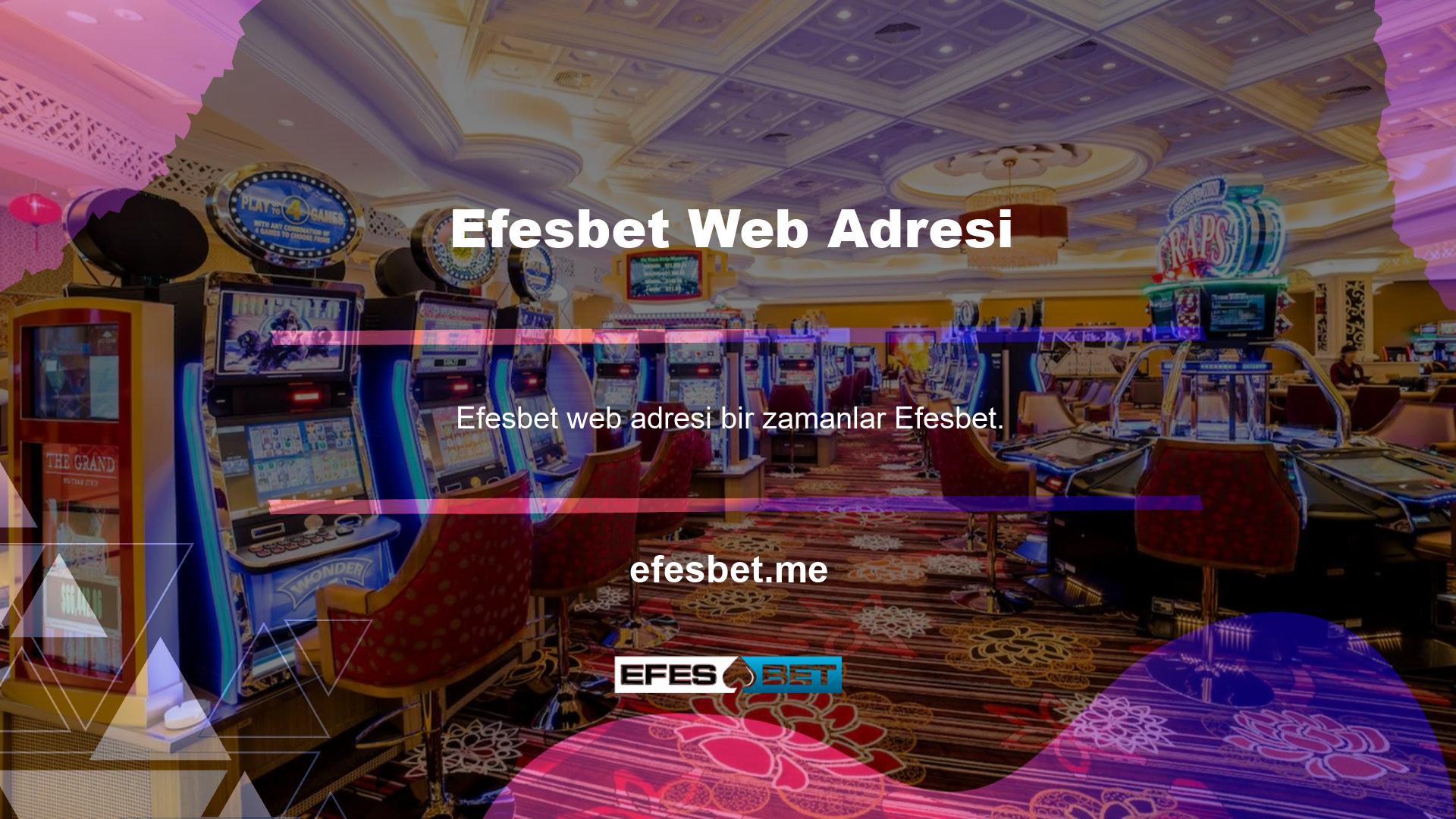 Com olarak adlandırılan web sitesine yeni bir isim verildi, Efesbet